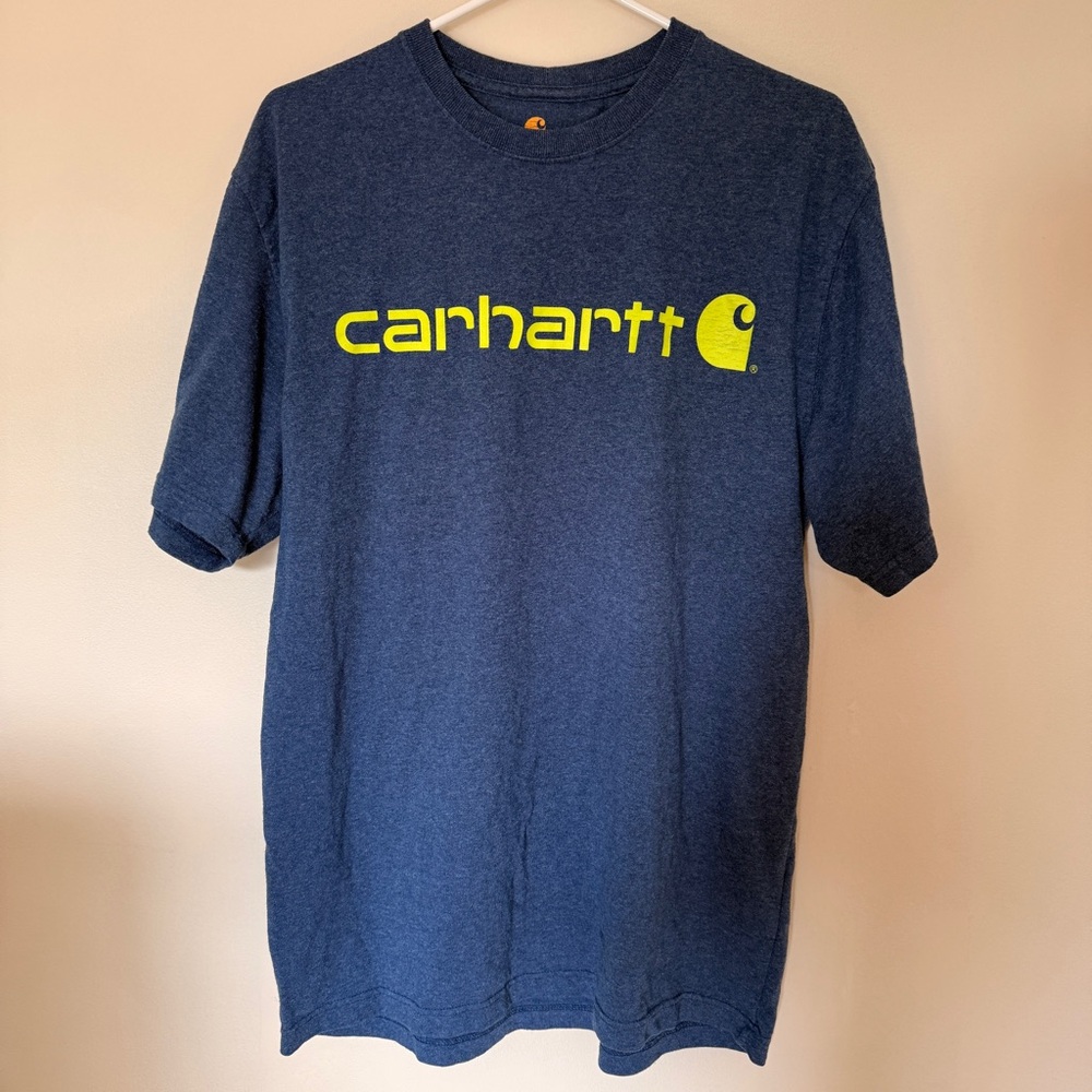 Carhartt Navy Blue T-Shirt Mens Medium